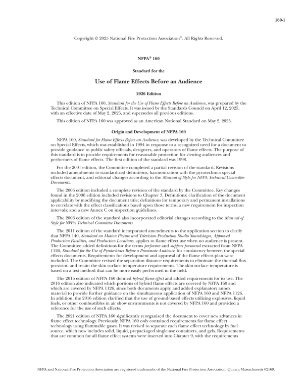 NFPA 160 PDF