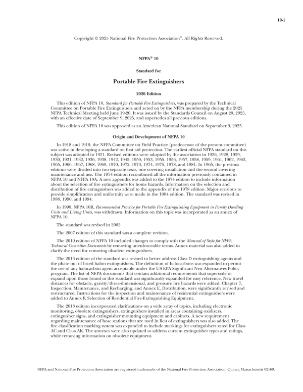 NFPA 10 PDF